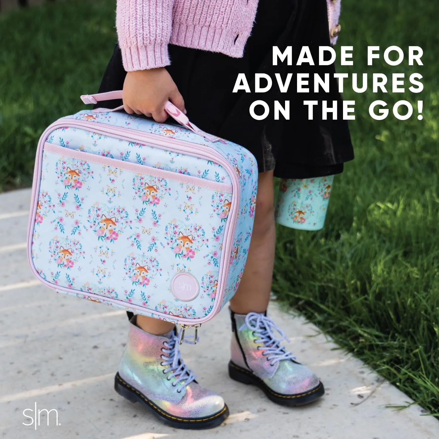Simple Modern Disney Pixar Kids Lunch Box for School | Reusable Insulated Lunch Bag for Toddler, Girl, and Boy | Exterior & Interior Pockets | Hadley Collection | Buzz and Woody Adventures
