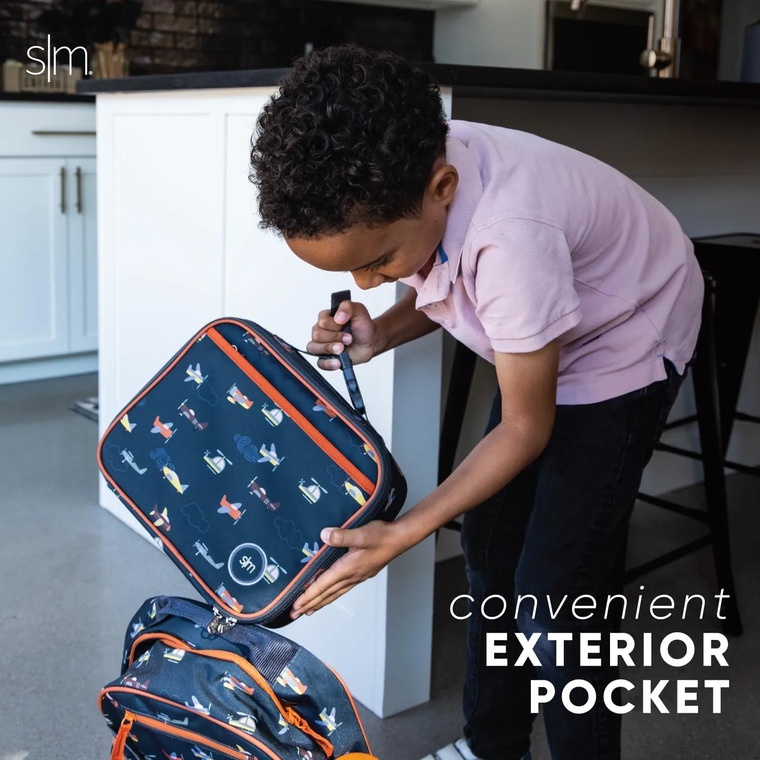 Simple Modern Disney Pixar Kids Lunch Box for School | Reusable Insulated Lunch Bag for Toddler, Girl, and Boy | Exterior & Interior Pockets | Hadley Collection | Buzz and Woody Adventures