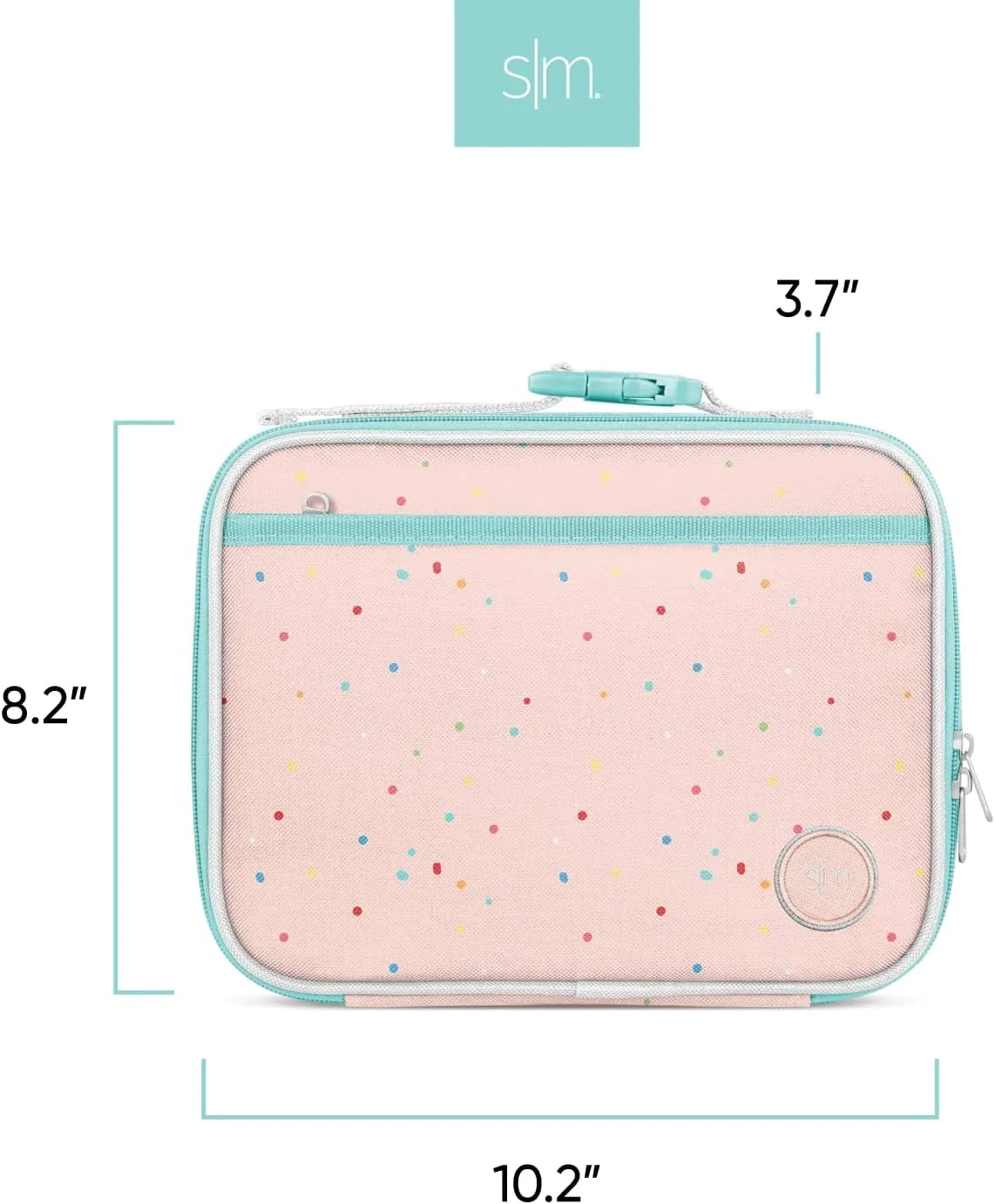 Simple Modern Peppa Pig Kids Lunch Box for School | Reusable Insulated Lunch Bag for Toddler, Girl, and Boy | Meal Containers with Exterior & Interior Pockets | Hadley Collection | Peppa Pig Bubbles