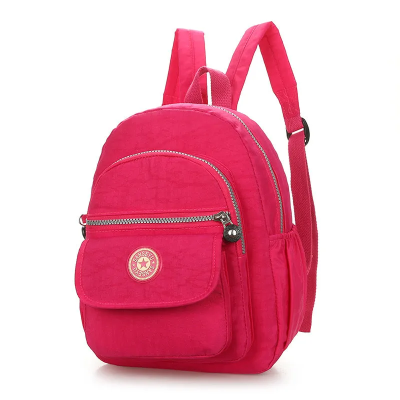 Slouchy Simple Nylon Mountain Climbing Fashion Backpacks