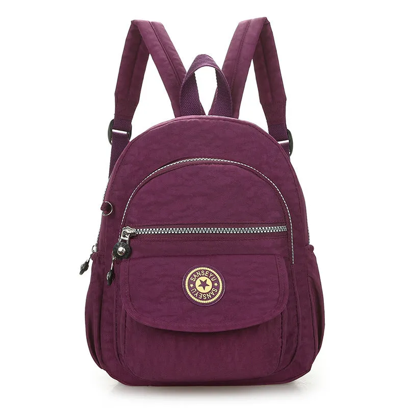 Slouchy Simple Nylon Mountain Climbing Fashion Backpacks