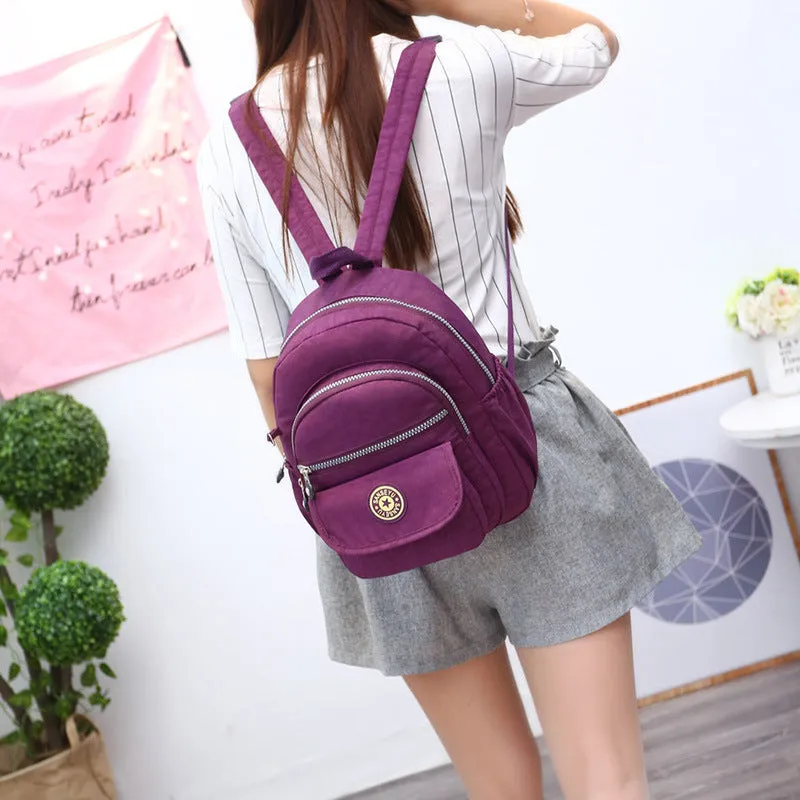 Slouchy Simple Nylon Mountain Climbing Fashion Backpacks