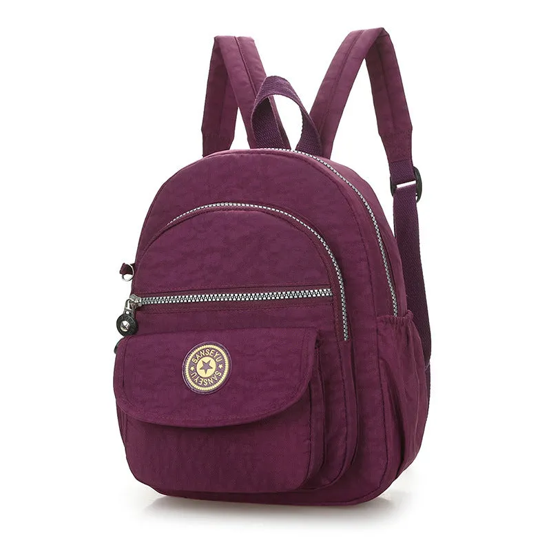 Slouchy Simple Nylon Mountain Climbing Fashion Backpacks