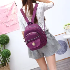 Slouchy Simple Nylon Mountain Climbing Fashion Backpacks