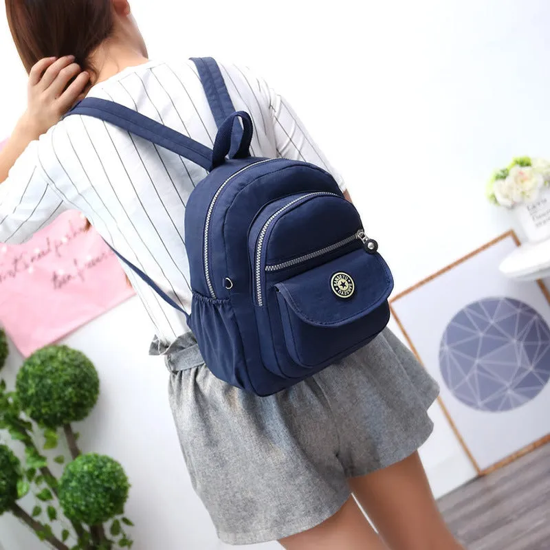 Slouchy Simple Nylon Mountain Climbing Fashion Backpacks