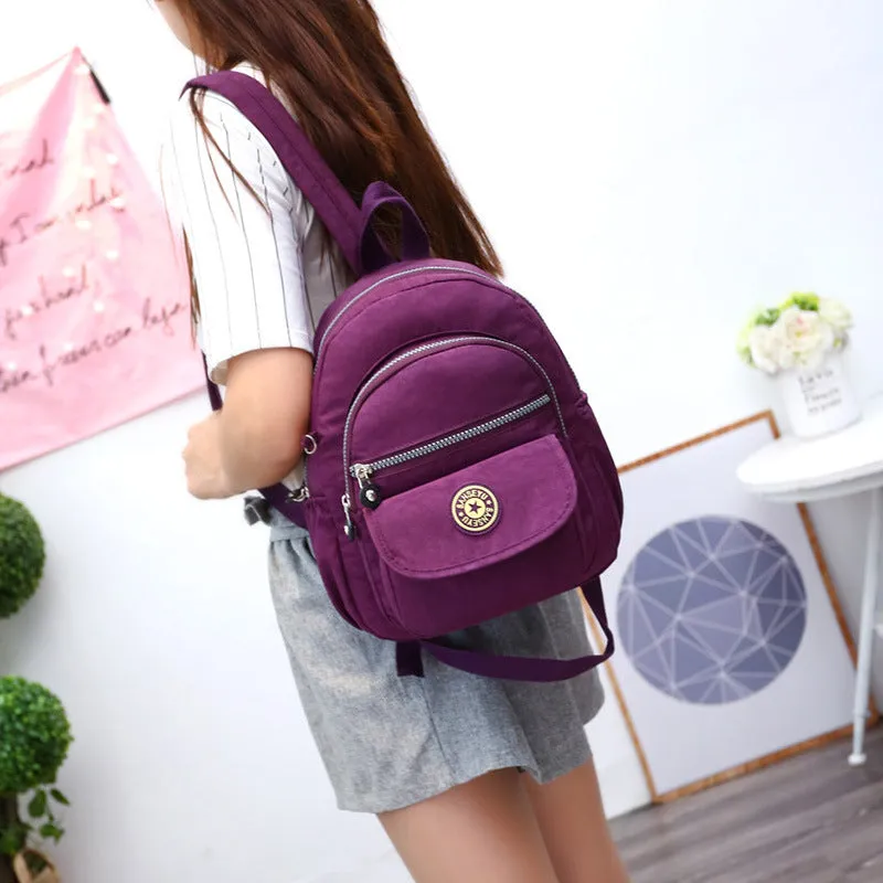 Slouchy Simple Nylon Mountain Climbing Fashion Backpacks