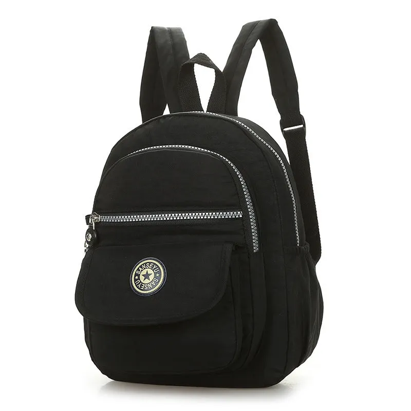 Slouchy Simple Nylon Mountain Climbing Fashion Backpacks