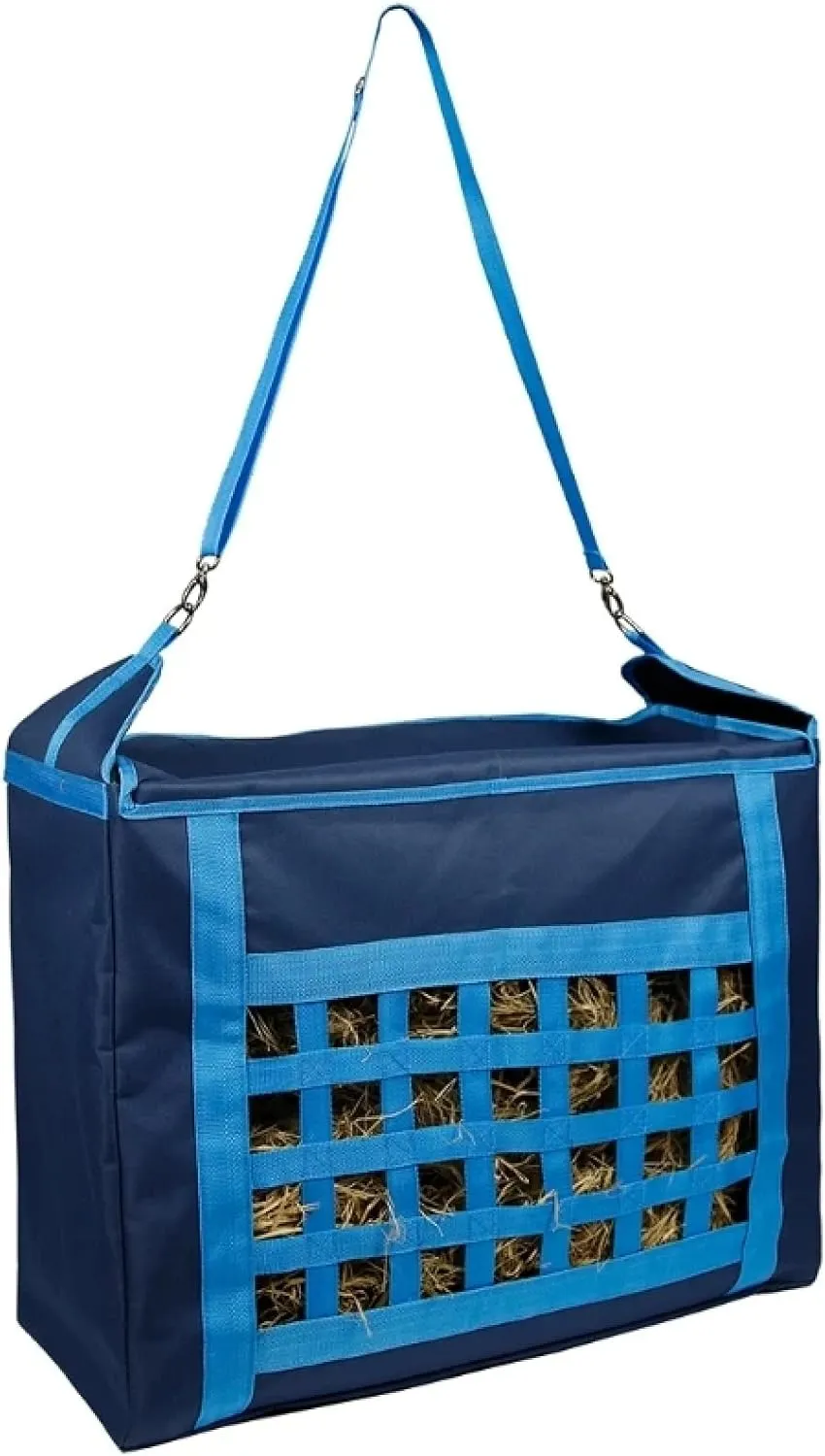 Slow Feed Hay Bag for Horses, Adjustable Strap and Large Capacity 600D Oxford Cloth Horse Feeding Bag Hay Tote Bag, Simulates Grazing, Reduces Waste