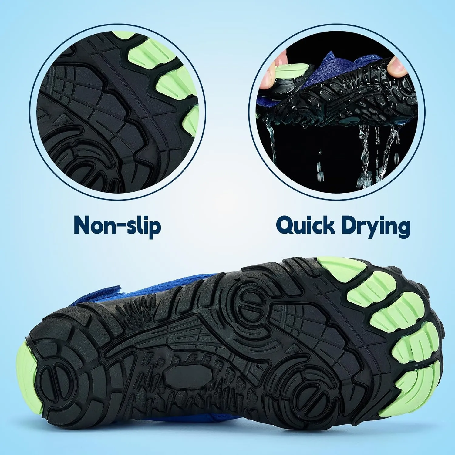 Slow Man Kids Water Shoes Quick Dry Non-Slip Barefoot Shoes Swim Beach Outdoor Pool Shoes for Boys Girls Lightweight Breathable