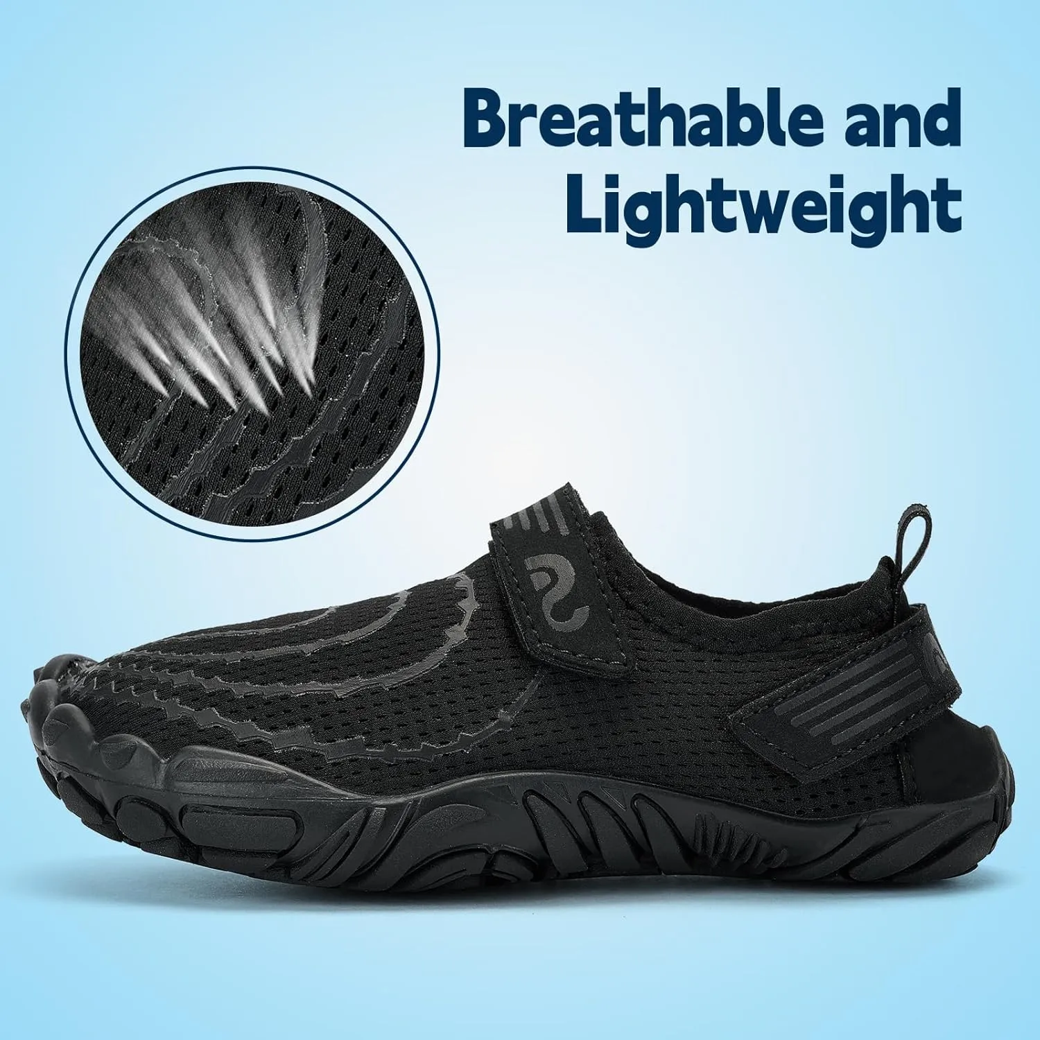 Slow Man Kids Water Shoes Quick Dry Non-Slip Barefoot Shoes Swim Beach Outdoor Pool Shoes for Boys Girls Lightweight Breathable