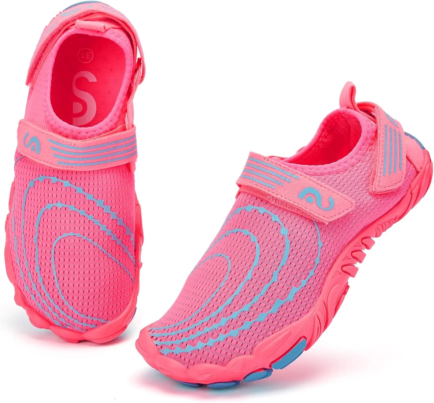 Slow Man Kids Water Shoes Quick Dry Non-Slip Barefoot Shoes Swim Beach Outdoor Pool Shoes for Boys Girls Lightweight Breathable