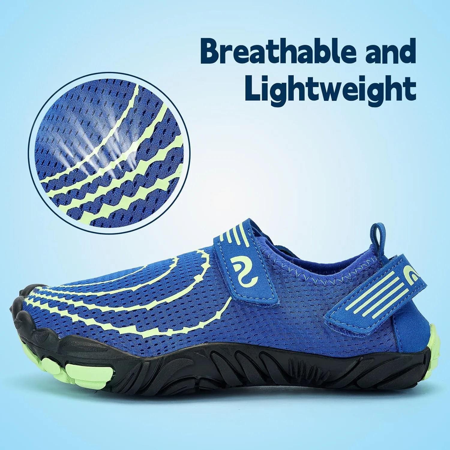 Slow Man Kids Water Shoes Quick Dry Non-Slip Barefoot Shoes Swim Beach Outdoor Pool Shoes for Boys Girls Lightweight Breathable