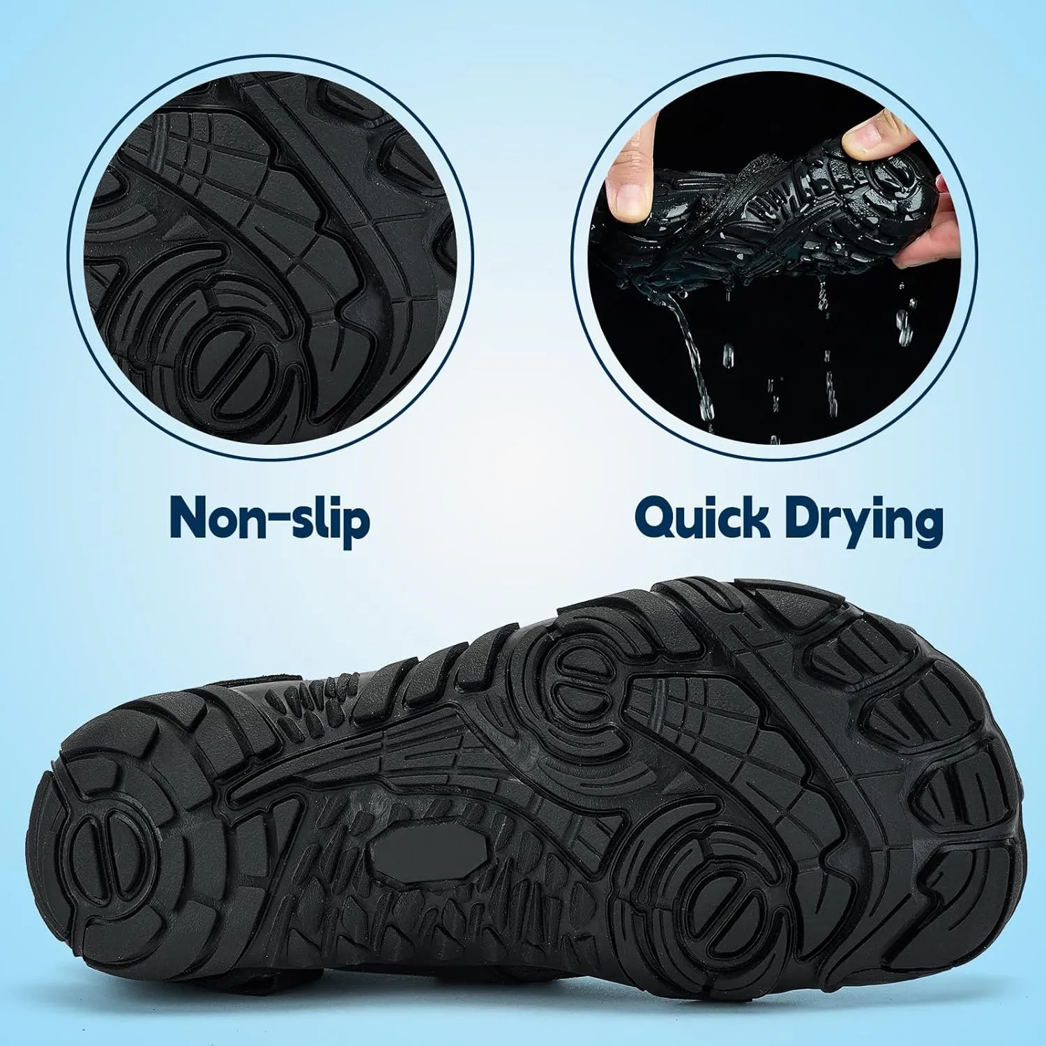 Slow Man Kids Water Shoes Quick Dry Non-Slip Barefoot Shoes Swim Beach Outdoor Pool Shoes for Boys Girls Lightweight Breathable