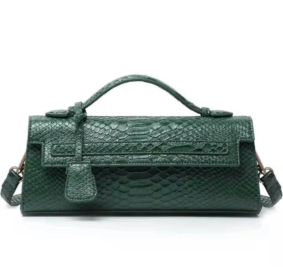 Snake Pattern Envelope Bag