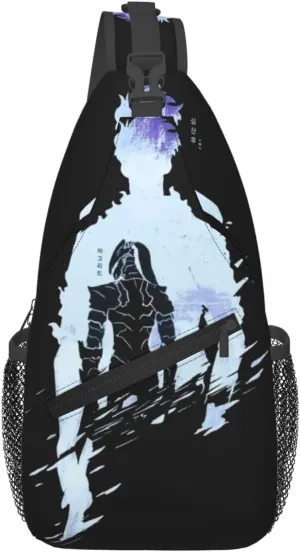 Solo Manga Leveling Crossbody Sling Backpack Sling Bag Multipurpose Travel Hiking Chest Bag Daypack for Women Men