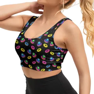 Sports Bra for Women,Scoop Neck Padded Yoga Bra Gym Workout Fitness Crop Tank Running Tops