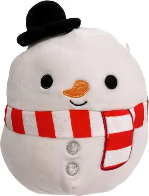 Squishmallows Kellytoy Christmas Squad 8'' Plush Doll (8'' Manny The Snowman B), Multicolor