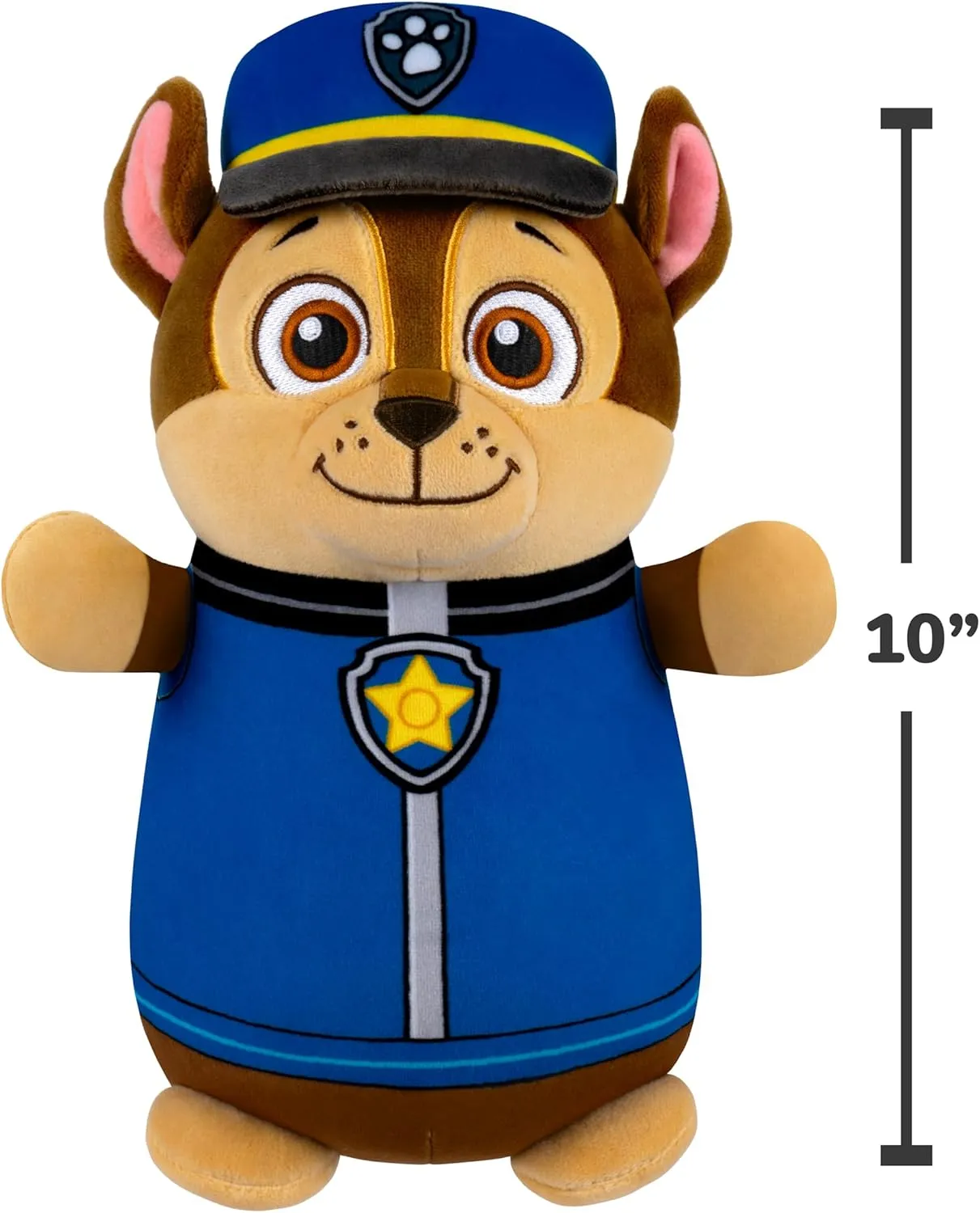 Squishmallows Original Paw Patrol 10in Chase HugMees – Ultrasoft Official Jazwares Plush (Medium-Sized)