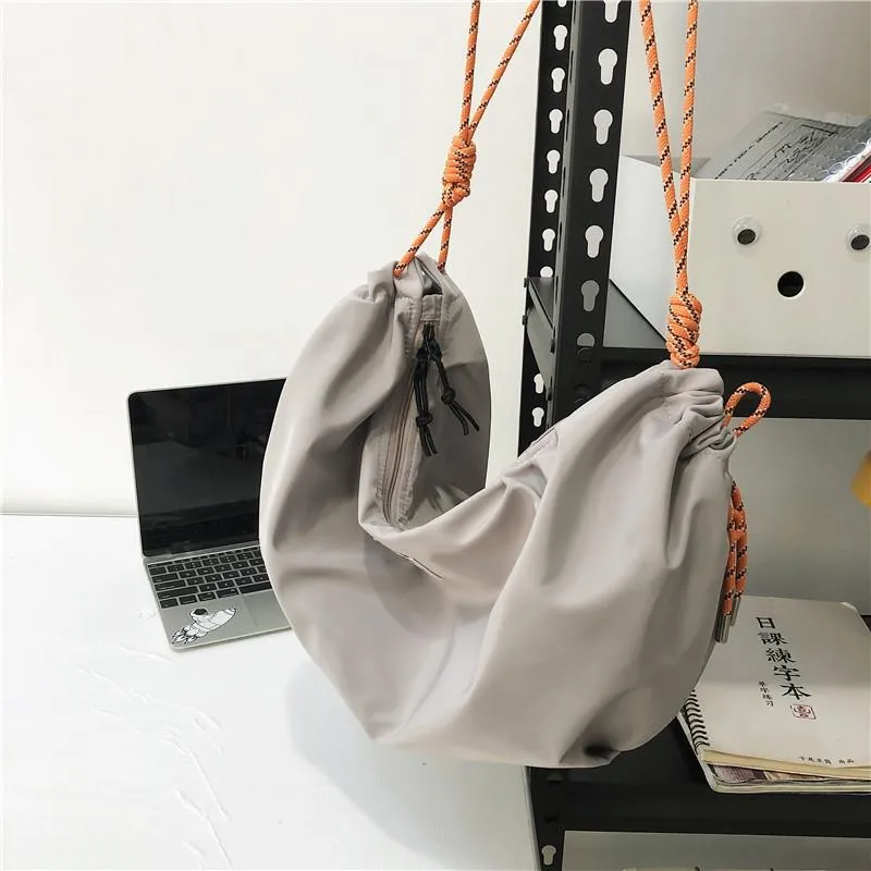 STOREXQ Japanese Style Workwear Crossbody Bag Men Fashion Brands Simple All-Match Shoulder Bag Female Ins Student Gym Bag Dumpling Bag