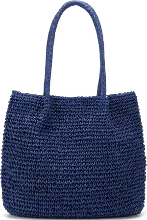 Straw Beach Tote Bag for Women Weekender Shoulder Extra Large Raffia Bag Straw Purses