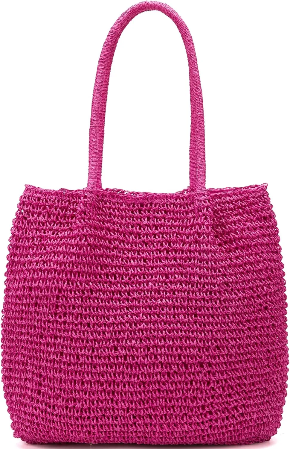 Straw Beach Tote Bag for Women Weekender Shoulder Extra Large Raffia Bag Straw Purses