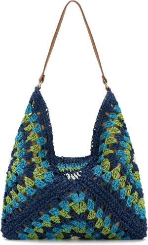 Straw Hobo Bags for Women - Summer Beach & Everyday Tote Shoulder Bags - Vintage Handmade Woven Handbags