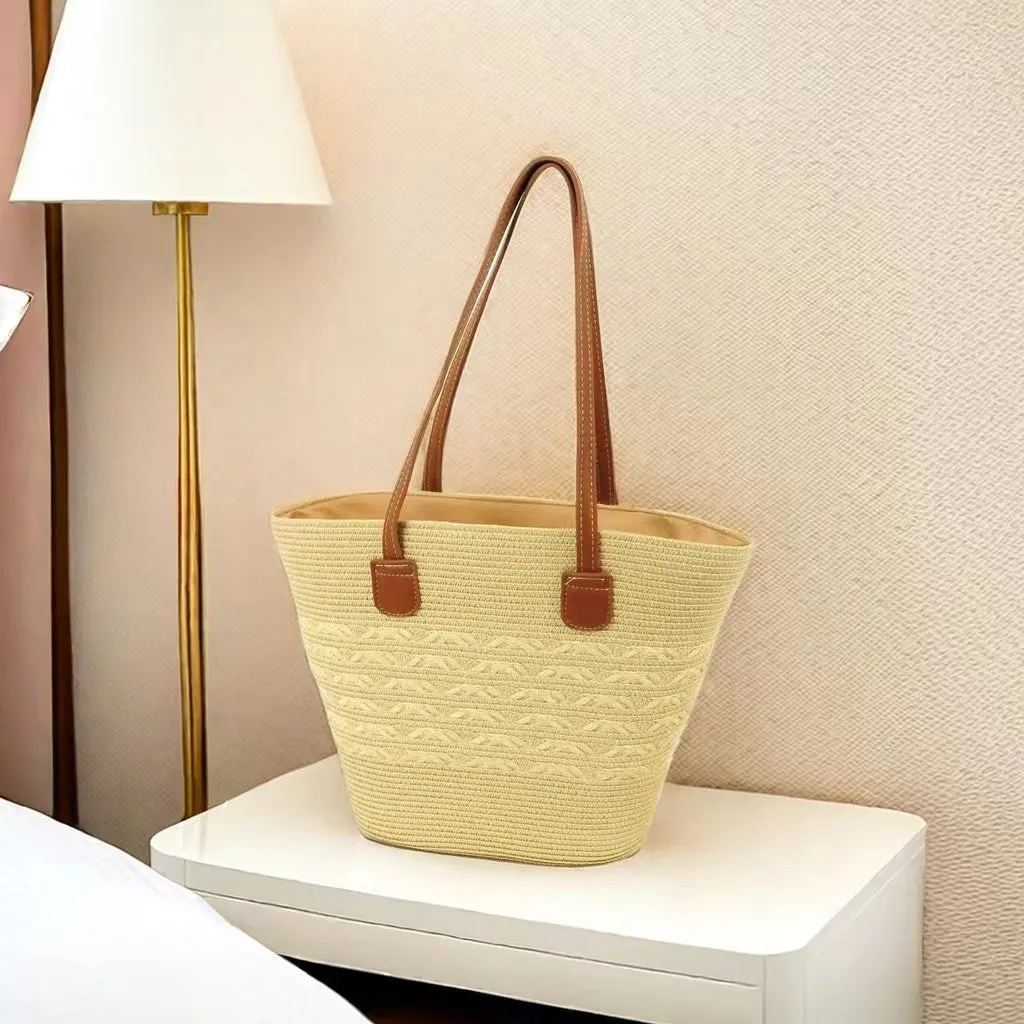 Straw woven bag tote bag