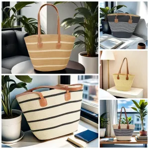 Straw woven bag tote bag