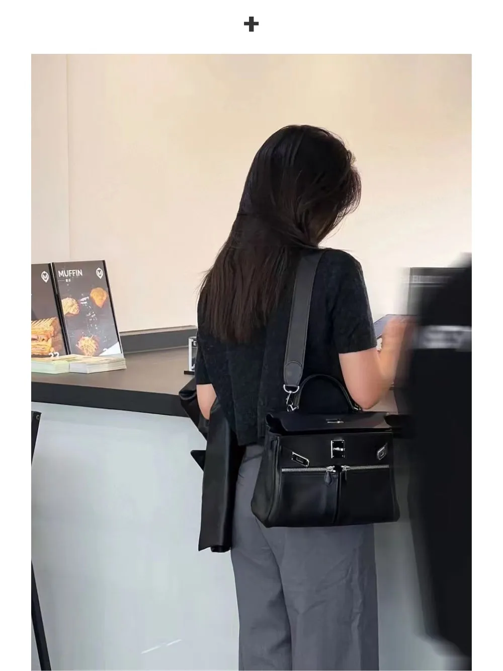Structured Leather Handbag