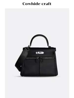 Structured Leather Handbag