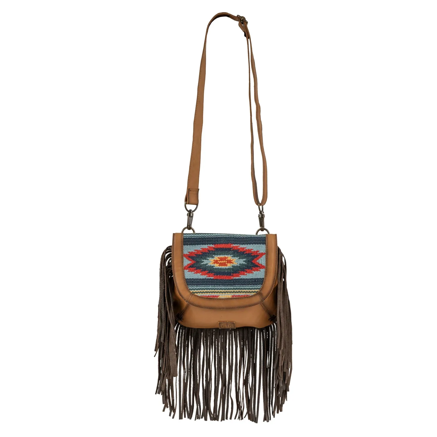 STS Ranchwear Womens Chaynee Valley Serape Multi-Color Leather Saddle Bag