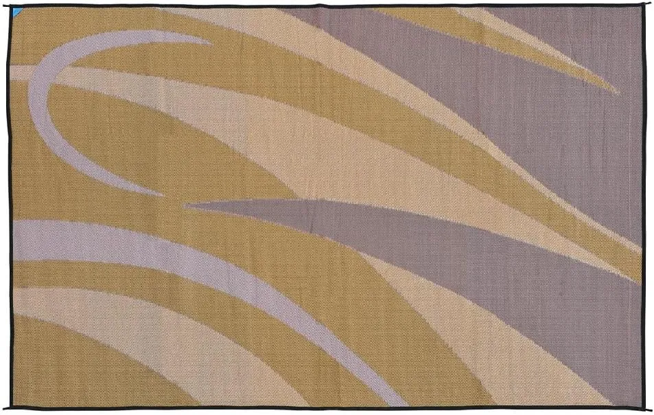 Stylish Camping GA7 Brown/Gold 8' x 12' Graphic Mat
