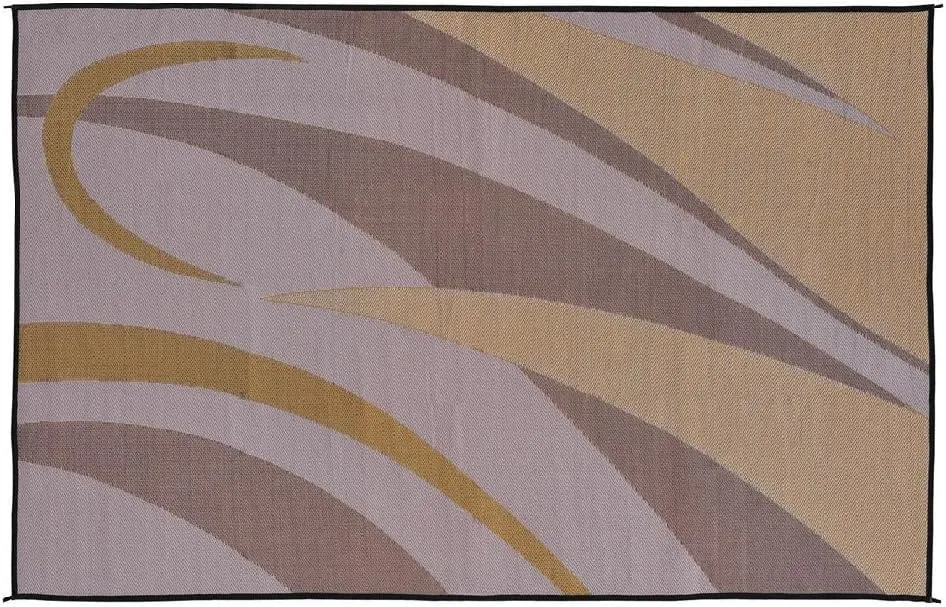 Stylish Camping GA7 Brown/Gold 8' x 12' Graphic Mat
