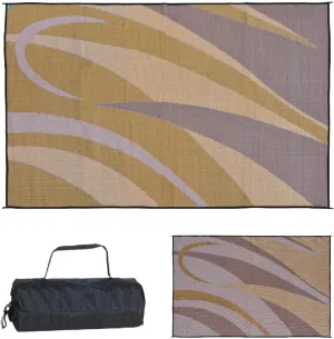 Stylish Camping GA7 Brown/Gold 8' x 12' Graphic Mat
