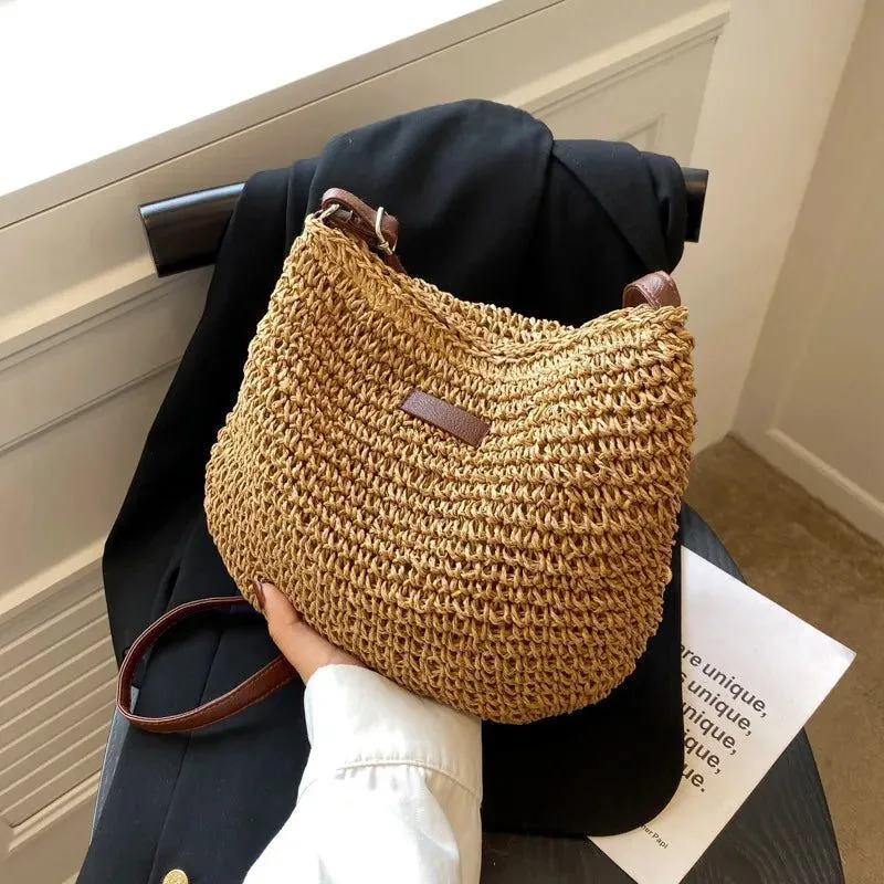 Stylish Straw Handbags for Women Beach Use