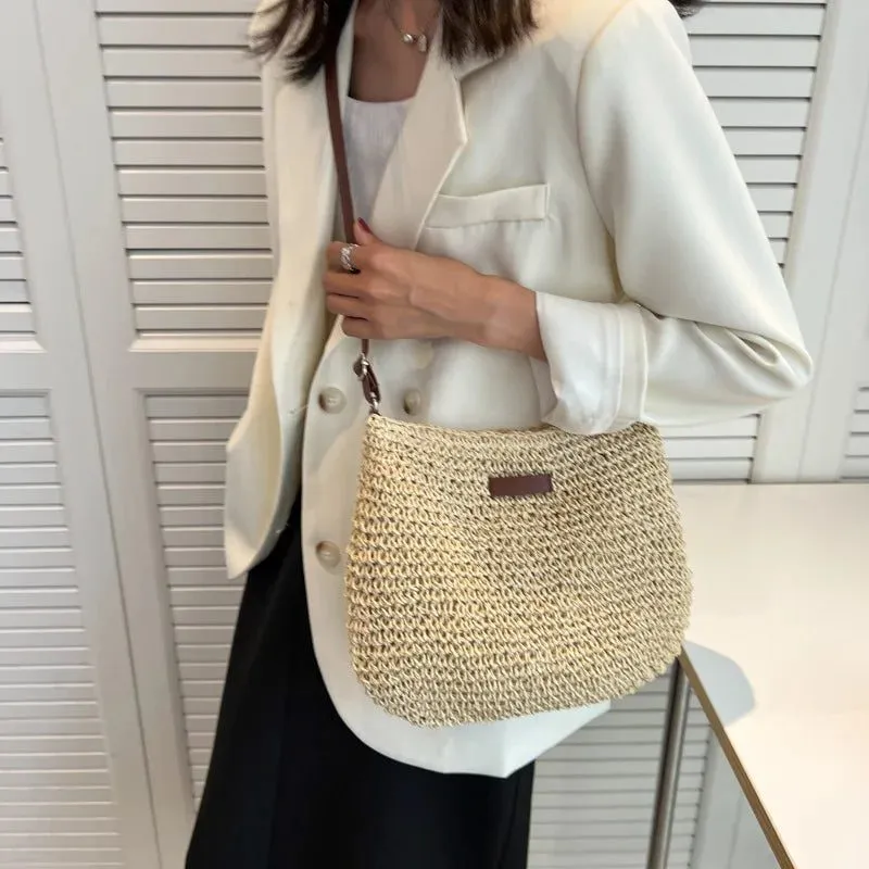 Stylish Straw Handbags for Women Beach Use