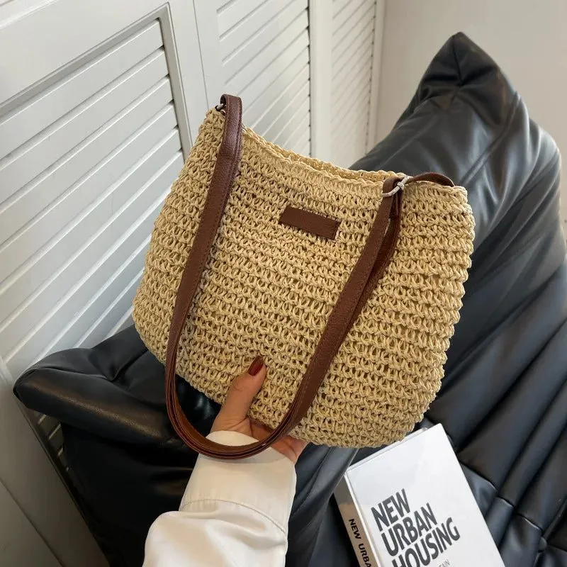 Stylish Straw Handbags for Women Beach Use