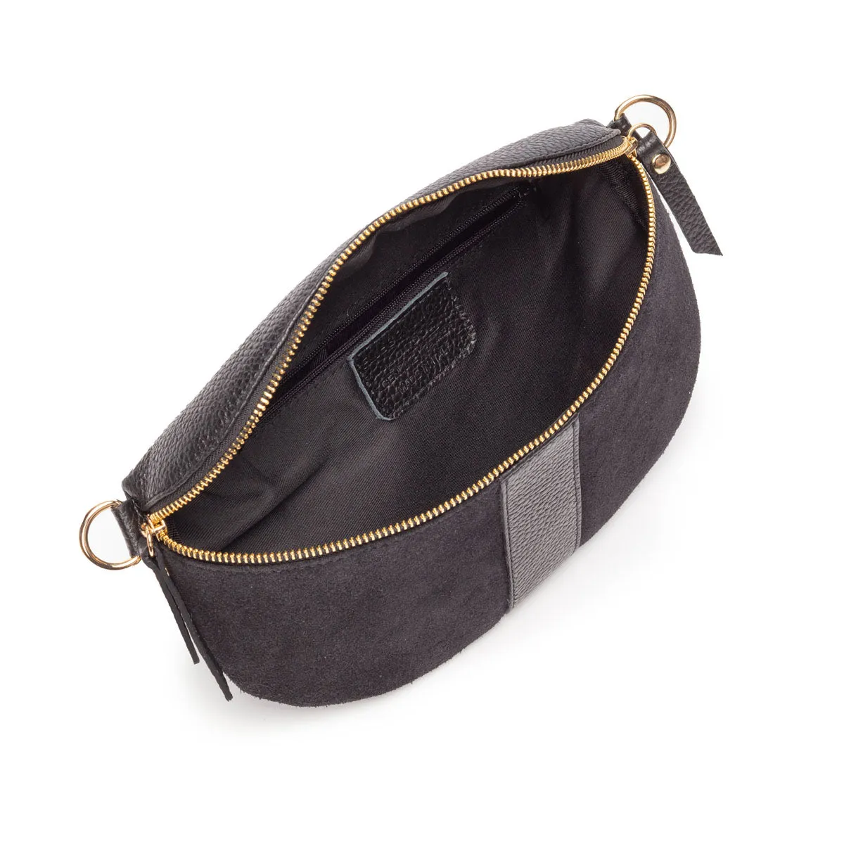 Suede Sling Bag Black
