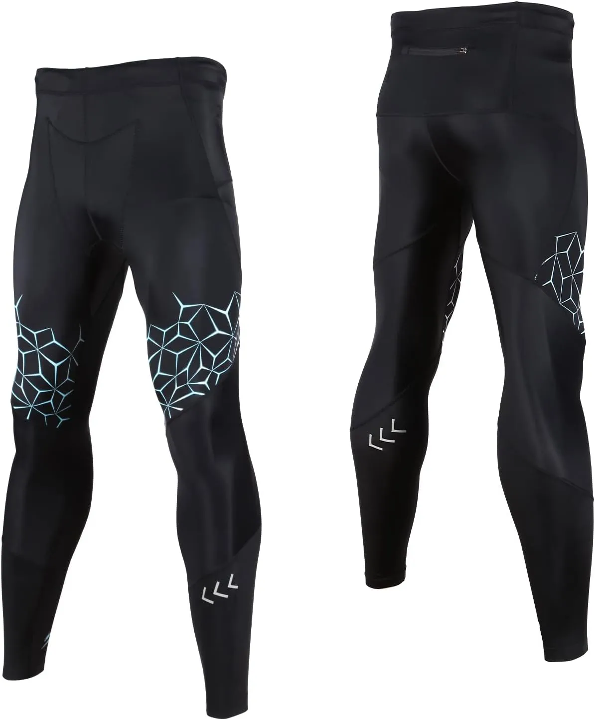 SUMARPO Compression Pants Men Women, Strong Power Recovery Compression Tights for Endurance Running, Knee Support, Quick Dry