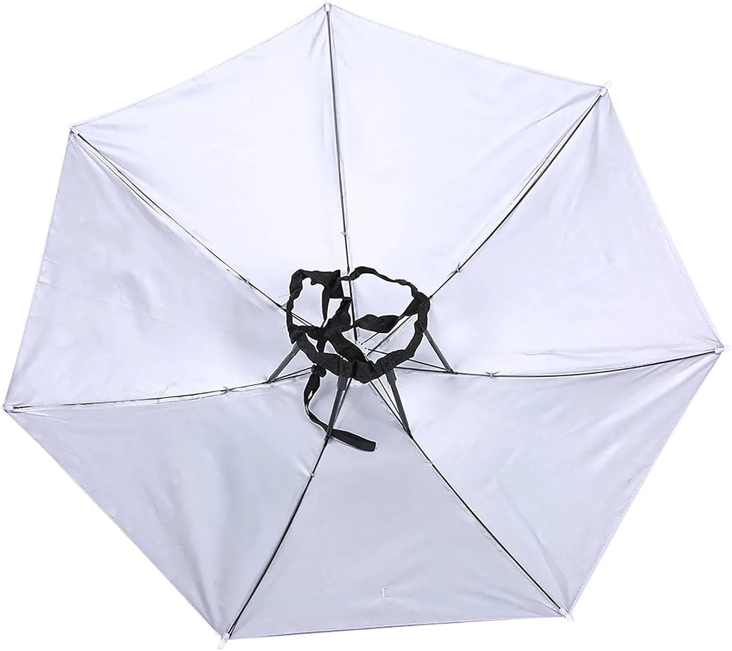Sunscreen Windproof Head Mounted Umbrella Top Folding Hat Umbrella for Fishing Outdoor Activities