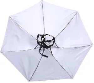 Sunscreen Windproof Head Mounted Umbrella Top Folding Hat Umbrella for Fishing Outdoor Activities