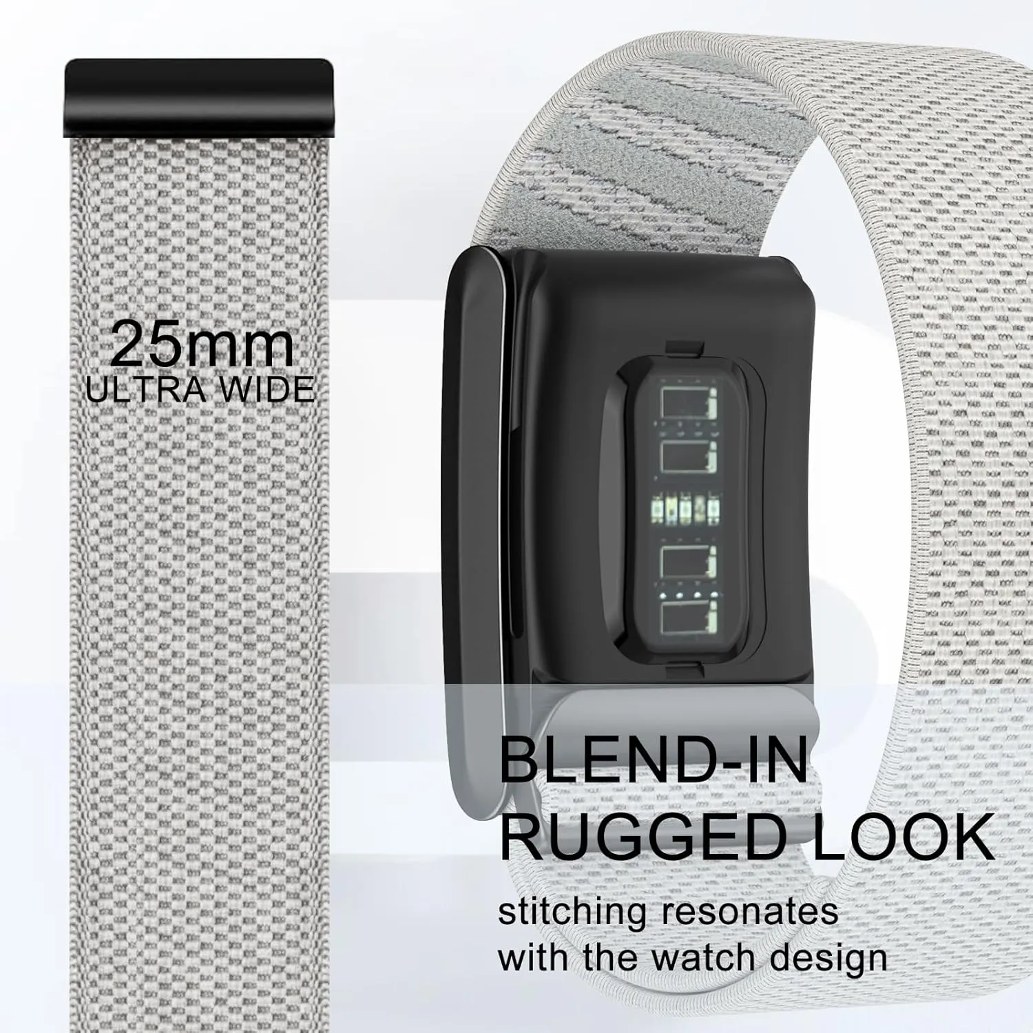 surundo Nylon Sport Band Compatible with Whoop Bicep Band 4.0 Strap Men Women with Bumper Case, Breathable Nylon Adjustable Waterproof Replacement Wristbands Straps for Whoop 4.0