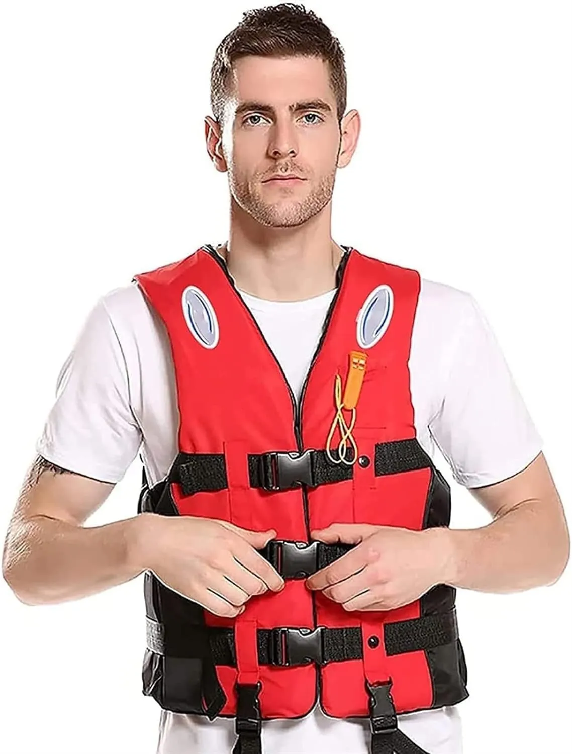 Swim Vest for Women's/Men's, High Buoyancy Swim Vest Adults Adjustable Safety Jacket,Buoyancy Aid Swim Kayak for Boating, Swimming, Watersports