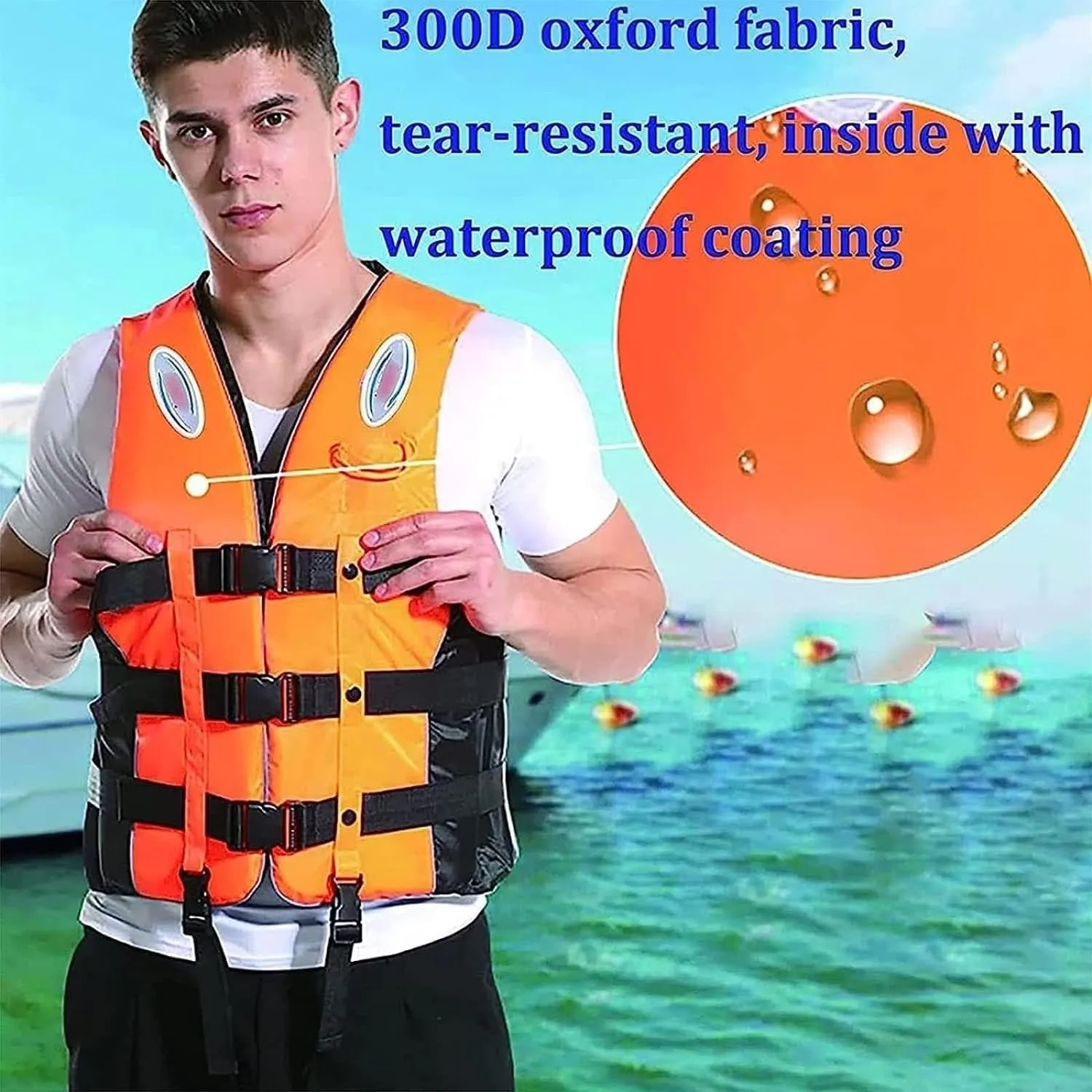 Swim Vest for Women's/Men's, High Buoyancy Swim Vest Adults Adjustable Safety Jacket,Buoyancy Aid Swim Kayak for Boating, Swimming, Watersports