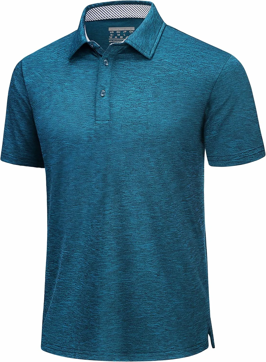 TACVASEN Men's Golf Shirts Short Sleeve Quick Dry Polo Shirts Moisture Wicking Casual Business Sports Breathable Polo