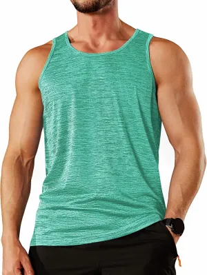 TACVASEN Men's Tank Tops Quick Dry Sleeveless Workout Muscle Shirt Athletic Bodybuilding Gym Performance Tee Shirts