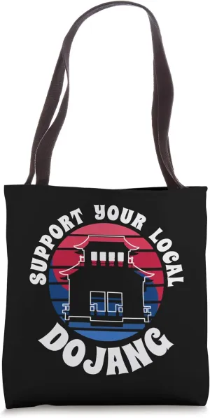 Tang Soo Do Support Your Local Dojang Vintage Sunset Tote Bag