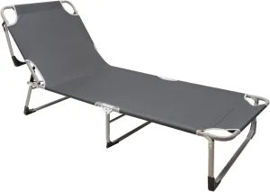 TBVECHI Portable Folding Camping Cot, Adjustable 4-Position Adults Reclining Chaise with Removable Pillow Outdoor Campingbett Fit for Camping, Pool, Beach, Patio