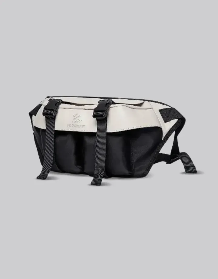 Techwear Black and White Sling Bag