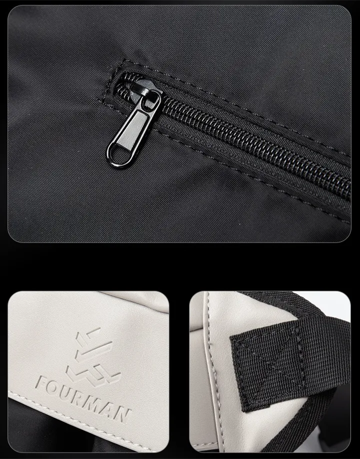 Techwear Black and White Sling Bag